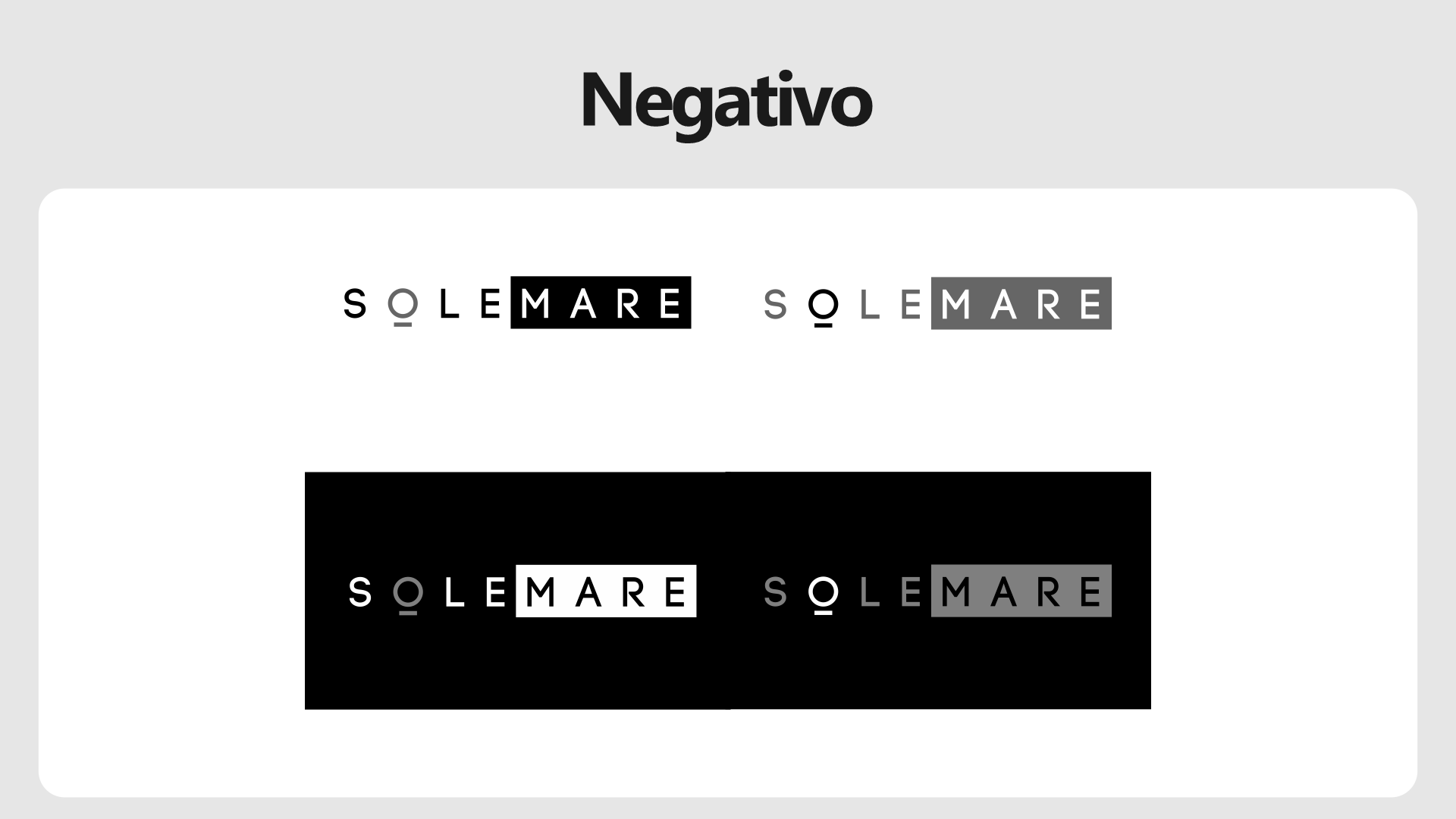 Logo Sole Mare - Negativo